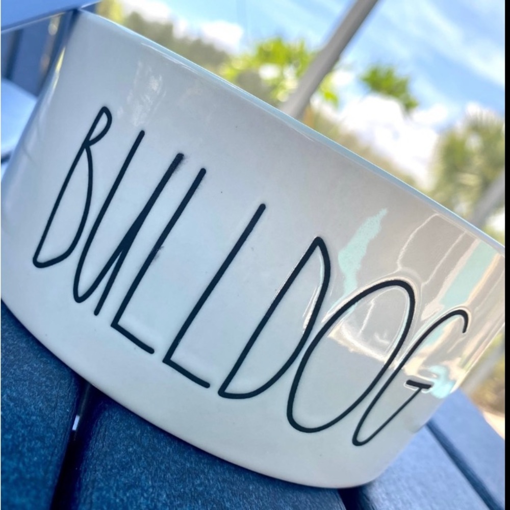 🐶 Rae Dunn BULLDOG Food/Water Dish
